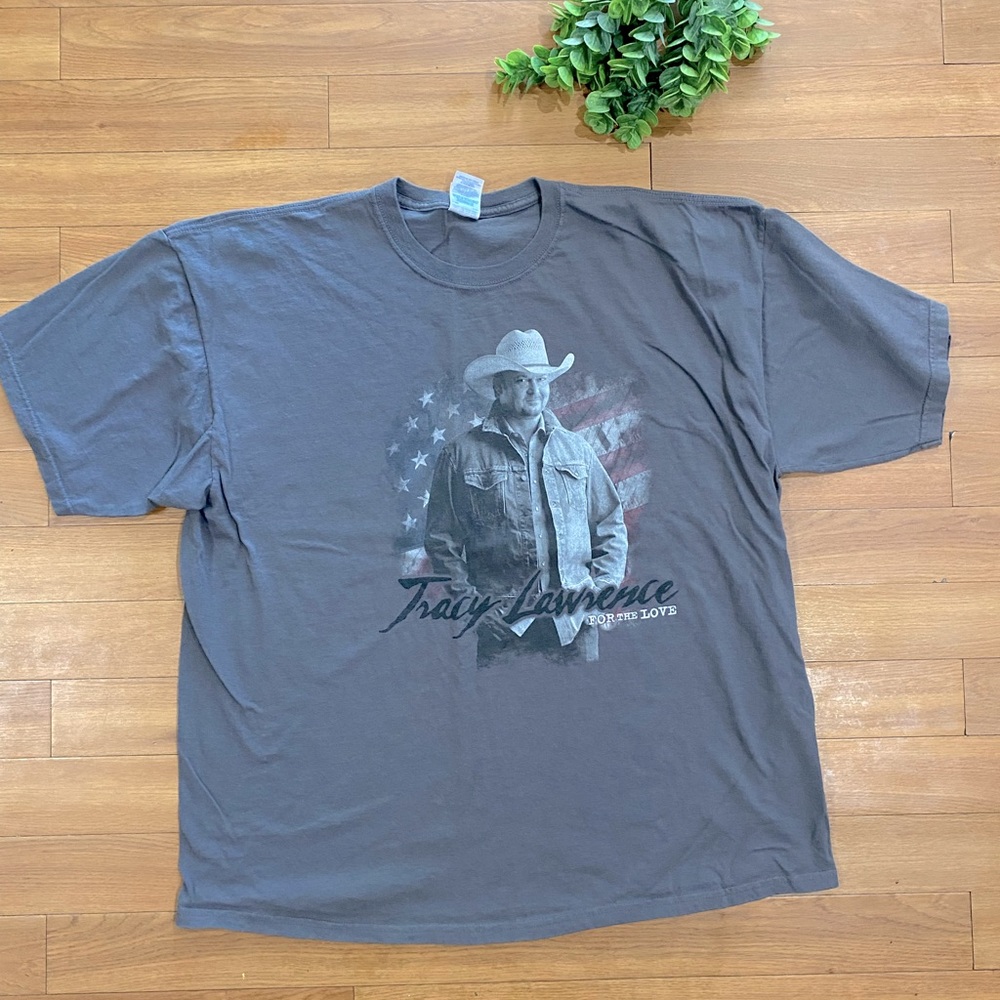 Tracy Lawrence For the Love concert tour 2007 tshirt 2xl